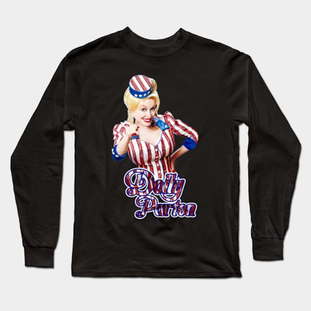 dolly parton blink blink Long Sleeve T-Shirt by CLOSE THE DOOR PODCAST